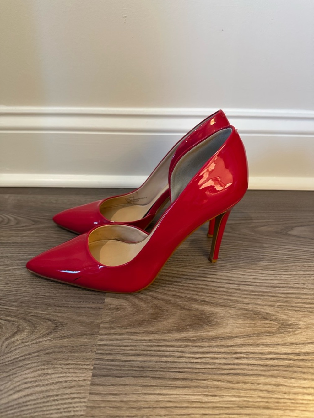Jessica Simpson Deep Pink Patent Pointed-Toe Stiletto Pumps